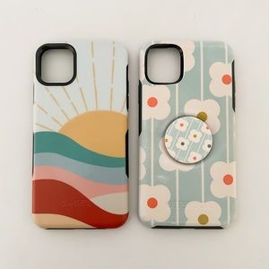 iPhone 11 Pro Max•Sunshine Tough Case & Otterbox Popsocket Tough Case•Set of 2
